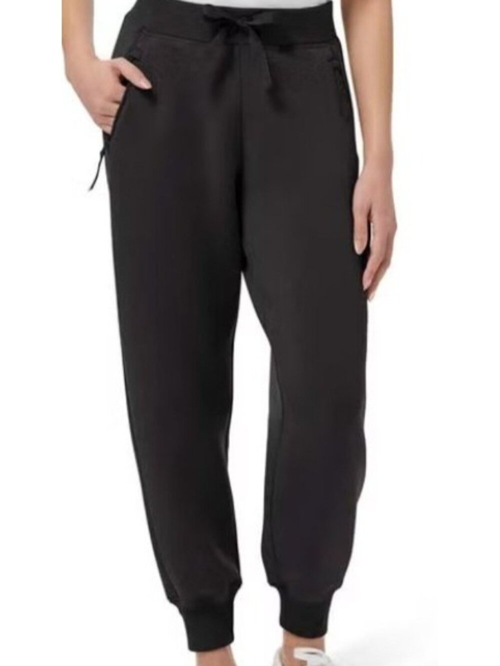 NWT Kirkland Signature Women's  XXL Black Active Jogger Scuba 26" Inseam